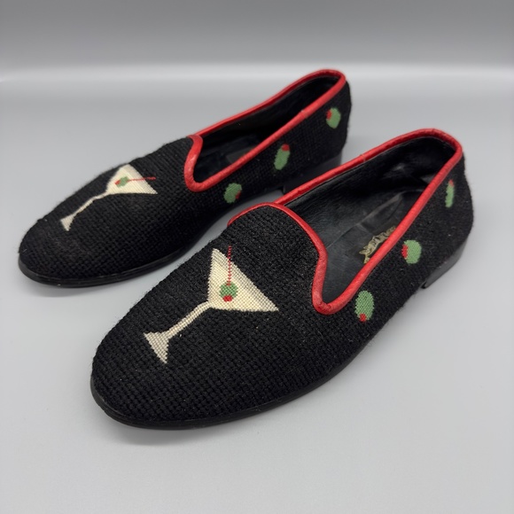 Vintage Shoes The Larkspur Collection Needlepoint Loafer Flats